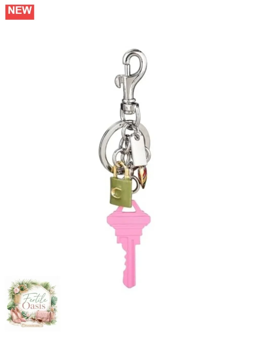 Cute Purse Charm for Handbags, Durable Brass Bag Accessory Keychain